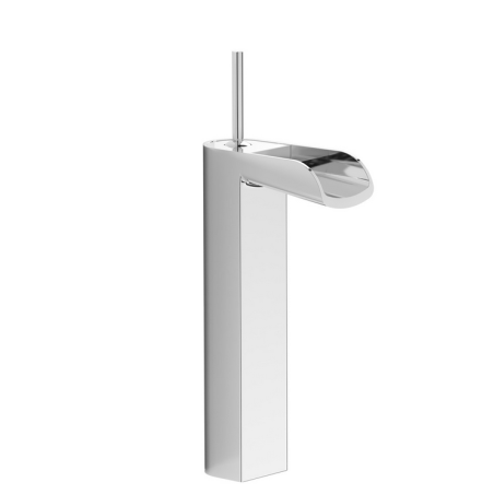 Mitigeur lavabo réhaussé complet avec bonde clic clac : chromé, noir mat, blanc mat, or brossé, or rose brossé IB LM202