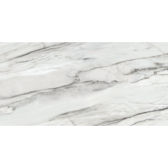 Carrelage imitation marbre poli brillant blanc veiné de noir rectifié, 30x60cm, 60x60cm, 60x120cm, 90x90cm Duresgobi