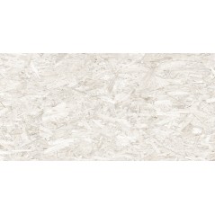 Carrelage imitation panneaux de bois aggloméré blanc mat, sol et mur 59.3x119.3cm rectifié,  R10, VIV strand blanc