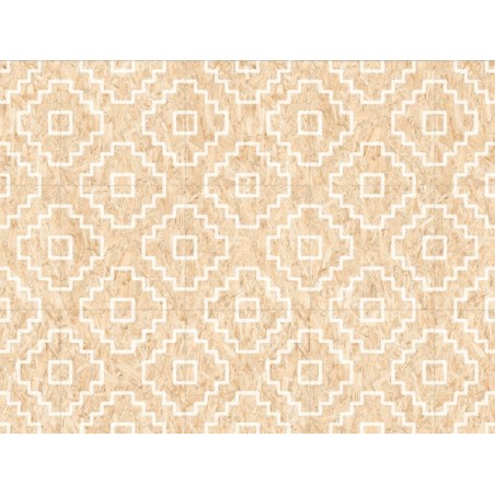 Carrelage imitation bois aggloméré décoré blanc mat, décor, 59.3x59.3cm rectifié,  R10, V seriaki blanc naturel