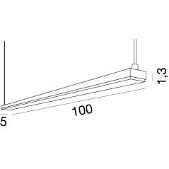 Eclairage de miroir de salle de bain contemporain lampe suspendue comp iota F030