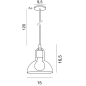 Eclairage de miroir de salle de bain contemporain lampe suspendue compx lamda F034