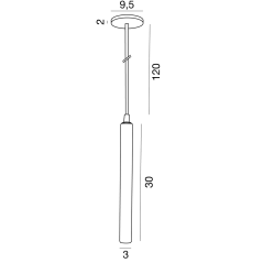 Eclairage de miroir de salle de bain contemporain lampe suspendue comp tubino F033