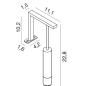 Eclairage de miroir de salle de bain contemporain lampe fixée sur miroir compx pen F013