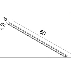 Profil lumineux de miroir de salle de bain, noir mat fixée sur miroir 60,70,85,95,105,120,140cm comp gae