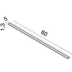 Profil lumineux de miroir de salle de bain, chromé fixé sur miroir 60,70,85,95,105,120,140cm comp gae