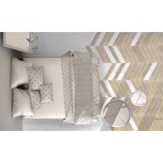 Carrelage imitation marbre blanc point de hongrie 8x40cm epaisseur 9mm D chevron marbre blanc