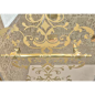 Cabine de douche montant doré, en verre trempé anticalcaire, sérigraphiée, hauteur 209-224cm décor megx imperium1.0 B1X