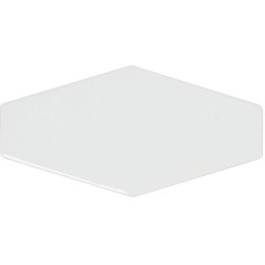 Carrelage hexagonal dénuancé blanc brillant 10x20cm pour le mur apeharlequin white mix