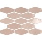 Carrelage hexagonal dénuancé rose brillant 10x20cm pour le mur apegharlequin pink mix