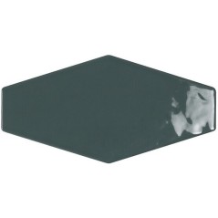 Carrelage hexagonal vert foncé brillant dénuancé 10x20cm pour le mur apeharlequin dark green mix