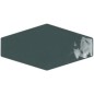 Carrelage hexagonal vert foncé brillant dénuancé 10x20cm pour le mur apegharlequin dark green mix