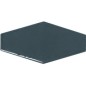 Carrelage hexagonal bleu foncé brillant dénuancé 10x20cm pour le mur apegharlequin navy mix