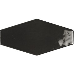 Carrelage hexagonal gris foncé brillant dénuancé 10x20cm pour le mur apeharlequin graphite mix