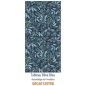 Carrelage décor imitation feuille bleue en grès cérame émaillé 60x120cm rectifié diff reve bleu