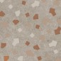 Carrelage décor imitation béton incrusté taupe de rouge 60x120cm, ou 90x90cm rectifié, apegama ricetta tortora