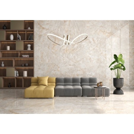 Carrelage imitation marbre translucide beige mat rectifié 30x60, 60x60, 60x120, 90x90, 120x120cm, Géopatagonia beige