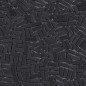 Mosaique rectangle noir mat sol et mur en grès cérame pleine masse jointé gris clair sur trame 315x320mm M+saico coal