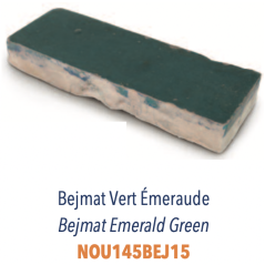 Zellige rectangulaire véritable brillant, bejmat, sol et mur, en terre cuite marocain D14x4.5x1.8cm vert émeraude