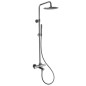 Colonne de douche avec mitigeur thermostatique BAIN DOUCHE rond et pommeau en laiton rond de 25cm F4284/R253