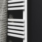 Sèche-serviette radiateur électrique vertical design salle de bain contemporain Antxh20bath blanc brillant