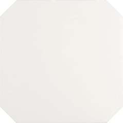 Carrelage salle de bain octogone blanc mat 20x20cm avec cabochon noir ou blanc 4.6x4.6cm pasicocto blanc