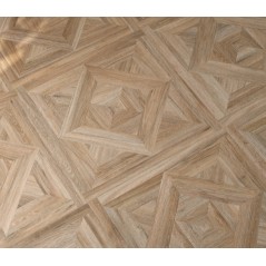 Carrelage imitation panneau bois géométrique foncé marron, sol et mur 90x90cm rectifié, santaricordi glam2