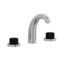 Mitigeur lavabo 3 trous design, bouton en marbre noir, chromé, nickel brossé, platine, or rose, or brossé IB BR390_2