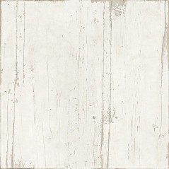 Carrelage imitation dalle de bois blanc vieilli carré sol et mur, grand format 90x90cm, rectifié, Santablend blanc