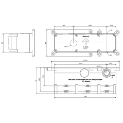 Robinet lavabo mural bec long design: chromé, noir mat, blanc mat, or, nickel brossé, or, or rose, or brossé RU207