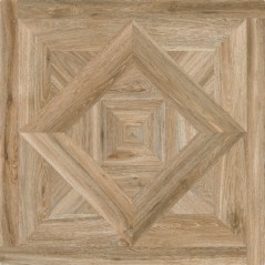 Carrelage imitation panneau bois géométrique foncé marron, sol et mur 90x90cm rectifié, santaricordi glam2