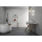 carrelage salle de bain moderne mural décor mat geoxrovere bianco rectifié 30x90cm