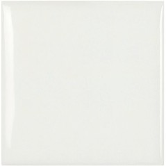 Carrelage bombé brillant blanc dénuancé contemporain mur 12.4x12.4cm  et 7.5x30cm apebulge blanc