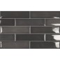 Carrelage bombé brillant gris foncé dénuancé contemporain mur 12.4x12.4cm  et 7.5x30cm apegbulge vulcano