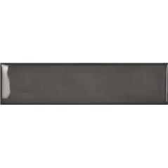 Carrelage bombé brillant gris foncé dénuancé contemporain mur 12.4x12.4cm  et 7.5x30cm apebulge vulcano