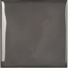 Carrelage bombé brillant gris foncé dénuancé contemporain mur 12.4x12.4cm  et 7.5x30cm apebulge vulcano