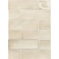 Carrelage effet zellige marocain ivoire brillant nuancé fait main 10x10cm et 6.5x20cm apegseville bone