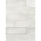 Carrelage effet zellige marocain blanc brillant nuancé fait main 10x10cm et 6.5x20cm apegseville snow