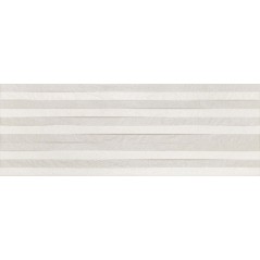 Carrelage faience murale gris clair décor stries mat 25X75cm progcharme muretto perla épaisseur 10mm