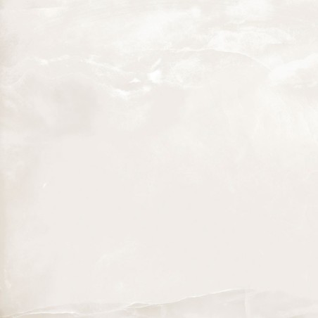 Carrelage imitation marbre translucide émaillé blanc brillant 60.8x60.8cm, non rectifié géoegeo marfil
