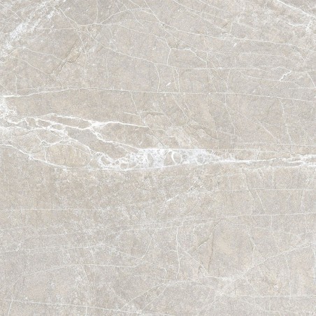 Carrelage imitation marbre émaillé gris brillant 60.8x60.8cm, non rectifié géoxathens gris