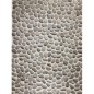 Galet rond  beige sur trame 30x30cm, mox natur, pour la salle de bains, la maison et la terrasse