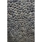 Galet rond gris anthracite sur trame 30x30cm, mox lima, pour la salle de bains, la maison et la terrasse