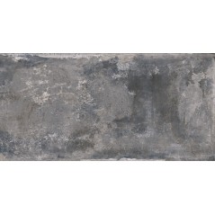 Carrelage imitation béton et pierre vieiili gris foncé mat rectifié 30x60cm, 60x60cm et 60x120cm geoleed grafito