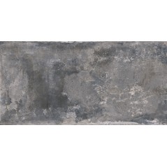 Carrelage imitation béton et pierre vieiili gris foncé mat rectifié 30x60cm, 60x60cm et 60x120cm geoleed grafito