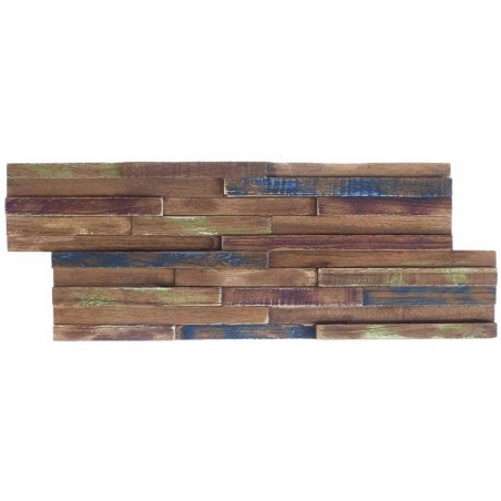 Parement en bois exotique peint de couleur petite largeur 20x49.5cm ipanema2 mox vendu au m2