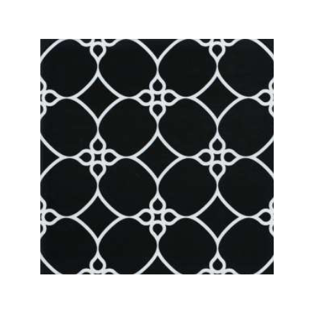 Carrelage imitation carreau ciment terrasse de piscine décor noir et blanc antidérapant R11 20x20cm  estix évoque bella