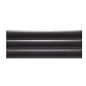 Carrelage baton arrondi en relief noir satiné ingélif pour le mur et la façade 15x40cm natucsalsa black