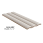 Carrelage baton arrondi en relief gris satiné ingélif pour le mur et la façade 15x40cm natucsalsa grey