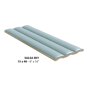 Carrelage baton arrondi en relief bleu clair satiné ingélif pour le mur et la façade 15x40cm natucsalsa sky